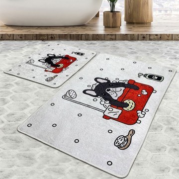 Πατάκια Μπάνιου Dogs Shower Djt 359CHL2543 (Σετ 2τμχ) Multi L'essentiel Maison