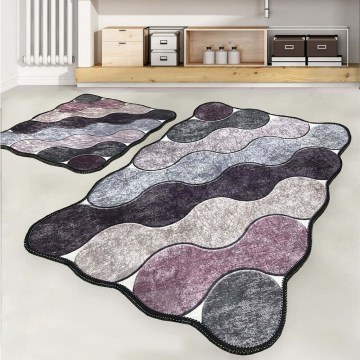Bath Mats Circle 359CHL2569 (Set 2pcs) Purple L'essentiel Maison