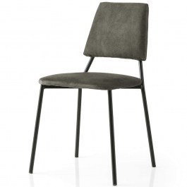 Καρέκλα Lima (Σετ 2Τμχ) 974NMB1905 42,5x54x77,5cm Dark Grey DARK GREY