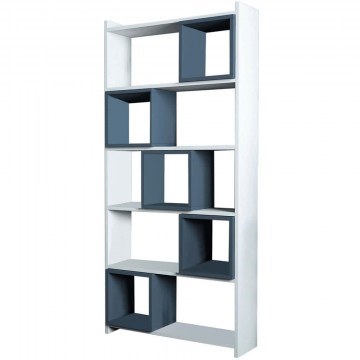 Bookcase Box 845HCT3629 80x22x170cm White-Blue