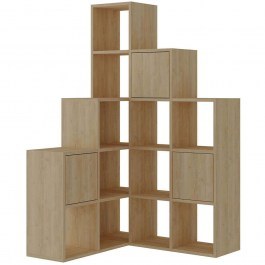 Βιβλιοθήκη Paleo 855DTE3783 150,8x28x150,8cm Oak OAK
