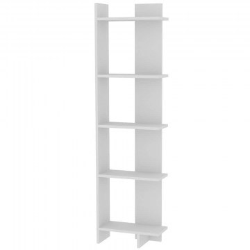 Bookcase Als 875ZNA3601 45x22x170cm White