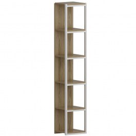 Bookcase Texas 875ZNA3613 33,7x29,5x180cm White-Oak WHITE-OAK