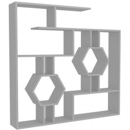 Bookcase Tamara 875ZNA3636 134x22x134cm White WHITE