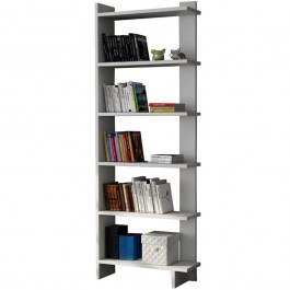 Bookcase Order 745DCD3610 46,8x21,3x170cm White WHITE