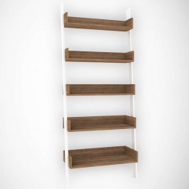 Floor Rack Only 801CMY3608 80x32x195cm Dark Oak-White WHITE-OAK