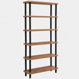 Floor Rack Gala 688DRA1207 80x28x168,5cm Black-Pine NATURAL-BLACK