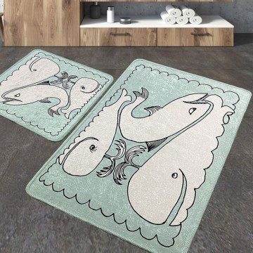 Bath Mat Helsinki 359CHL5277 (Set 2pcs) Mint L'essentiel Maison