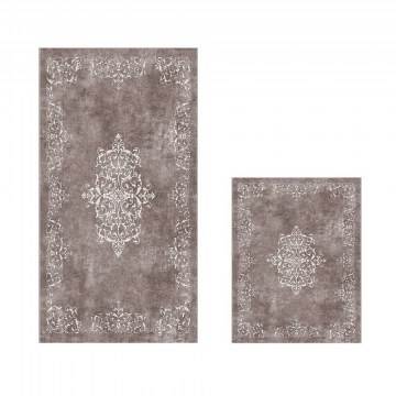 Πατάκια Μπάνιου 510616 299ANR1694 (Σετ 2τμχ) Taupe-Grey L'essentiel Maison