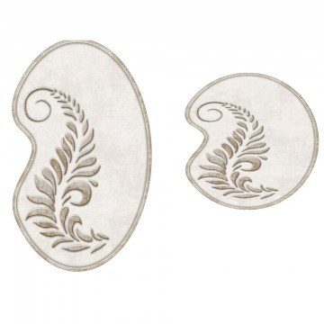 Πατάκια Μπάνιου 210Fg41115Kr (Σετ 2τμχ) Cream L'essentiel Maison