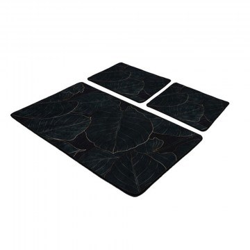 Πατάκι Μπάνιου Zeleno 359CHL5302 (Σετ 3τμχ) Dark Green L'essentiel Maison