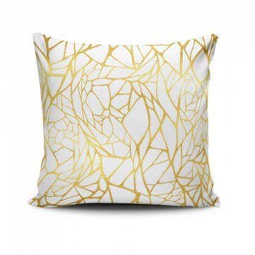 Cushion NKRLNT278 White-Gold Aberto Design