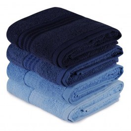 Πετσέτες Rainbow 317HBY1280 (Σετ 4τμχ) Blue L'essentiel Maison BLUE