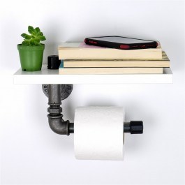 Χαρτοθήκη Μπάνιου Με Ράφι Boruraf235 268EVL1372 30x12x23 White Kalune Design WHITE