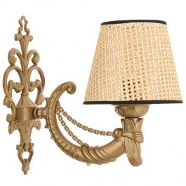 Φωτιστικό Τοίχου - Απλίκα Gloria Coral 390FLH2344 26x24cm 1xE27 40W Natural-Gold Opviq NATURAL-GOLD