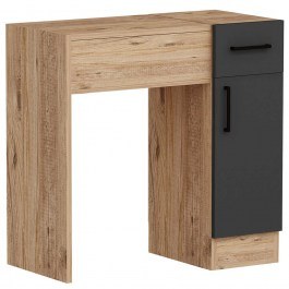 Τουαλέτα Με Καθρέπτη Inci 550ARN2795 77x37,3x108,8cm Pine-Anthracite ANTHRACITE-PINE