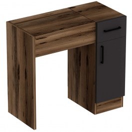 Τουαλέτα Με Καθρέπτη Inci 550ARN2797 77x37,3x108,8cm Walnut-Anthracite WALNUT-ANTHRACITE