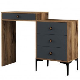 Τουαλέτα Lizbon 845HCT2301 124x40x84,7cm Walnut-Anthracite WALNUT-ANTHRACITE