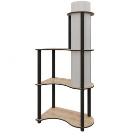 Φωτιστικό Δαπέδου Με Ραφάκια 666PTR1109 50x30x120cm 1xE27 40W Oak Opviq OAK