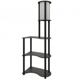Φωτιστικό Δαπέδου Με Ραφάκια 666PTR1120 50x30x140cm 1xE27 40W Black Opviq BLACK