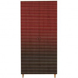 Ντουλάπα Δίφυλλη Stil 869VEL4234 90x52x192cm Oak-Red RED