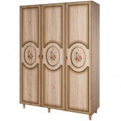 Ντουλάπα Τρίφυλλη Mode 863SPH4214 135x52x192cm Multi-Oak