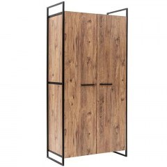 Double-Leaf Wardrobe Dynamic 863SPH5409 104x52x225cm Pine-Black