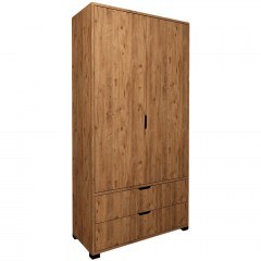 Ντουλάπα Δίφυλλη Atlas 350MWD1126 90x45x183cm Pine