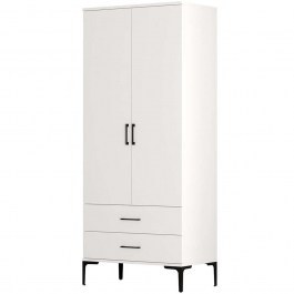 Double-Leaf Wardrobe Kumsal 845HCT5418 80x47,5x201,4cm White WHITE