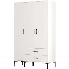 Ντουλάπα Τρίφυλλη Kumsal 845HCT5463 120x47,5x201,4cm White