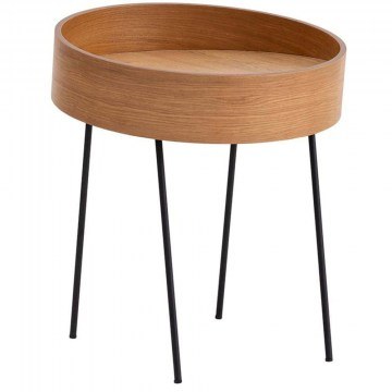 Side Table Ilo 141HWR1111 40x40x60cm Natural-Black