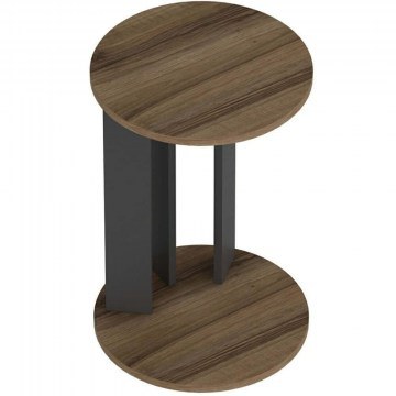 Side Table Ema 506MNR1227 34x34x64cm Walnut-Anthracite