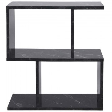 Τραπεζάκι Βοηθητικό Life 854KLN4725 60x20x60cm Marble Effect Black