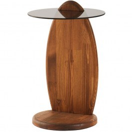 Τραπεζάκι Βοηθητικό Surf 552NOS2550 35x35x53cm Chesnut-Fume CHESTNUT-FUME