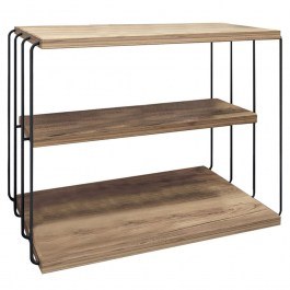 Side Table Lifon 854KLN2813 50x40x33cm Pine Oak-Black OAK