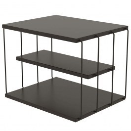 Side Table Lifon 854KLN2815 50x40x33cm Anthracite-Black ANTHRACITE