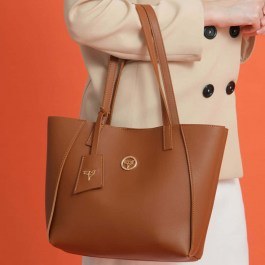 Τσάντα Ώμου Sofia 456ZYM2252 34x12x24cm Tan Garbalia TAN