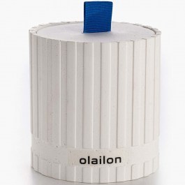 Αρωματικό Κερί Σε Βάζο Sutun 665CST1130 Φ8x8,5cm White-Blue Aberto Design WHITE-BLUE