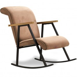 Rocking Chair Yoka 859FTN1756 64x86x96cm Light Brown LIGHT BROWN