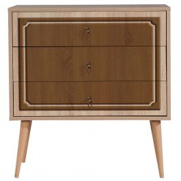 Chest Of Drawers Trio 869VEL3438 80x40x90cm Oak-Brown OAK-BROWN