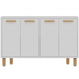 Μπουφές Venedik 327ODS1280 120x29,6x73,6cm White-Oak WHITE