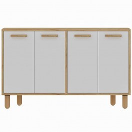 Μπουφές Venedik 327ODS1283 120x29,6x73,6cm Oak-White OAK-WHITE