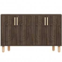Μπουφές Rodney 327ODS1293 120x29,6x73,6cm Walnut-Oak WALNUT