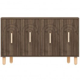 Μπουφές Tiger 327ODS1298 120x29,6x73,6cm Walnut-Oak WALNUT