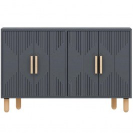 Buffet Roger 327ODS1300 120x29,6x73,6cm Anthracite-Oak ANTHRACITE