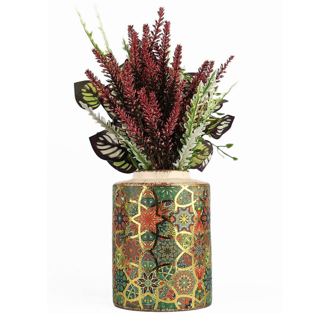 Βάζο 697ELD1225 Φ12x17cm Multi Aberto Design