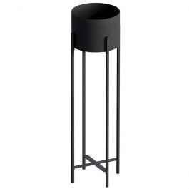 Plant Pot 247HFM1192 23x23x78cm Black Aberto Design BLACK