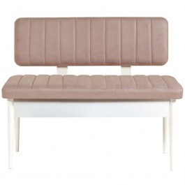 Bench Vina 869VEL5165 110x40x85cm Sand-White SAND