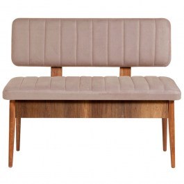 Παγκάκι Vina 869VEL5166 110x40x85cm Sand-Walnut SAND-WALNUT