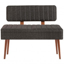 Bench Vina 869VEL5291 110x40x82,5cm Anthracite-Walnut ANTHRACITE